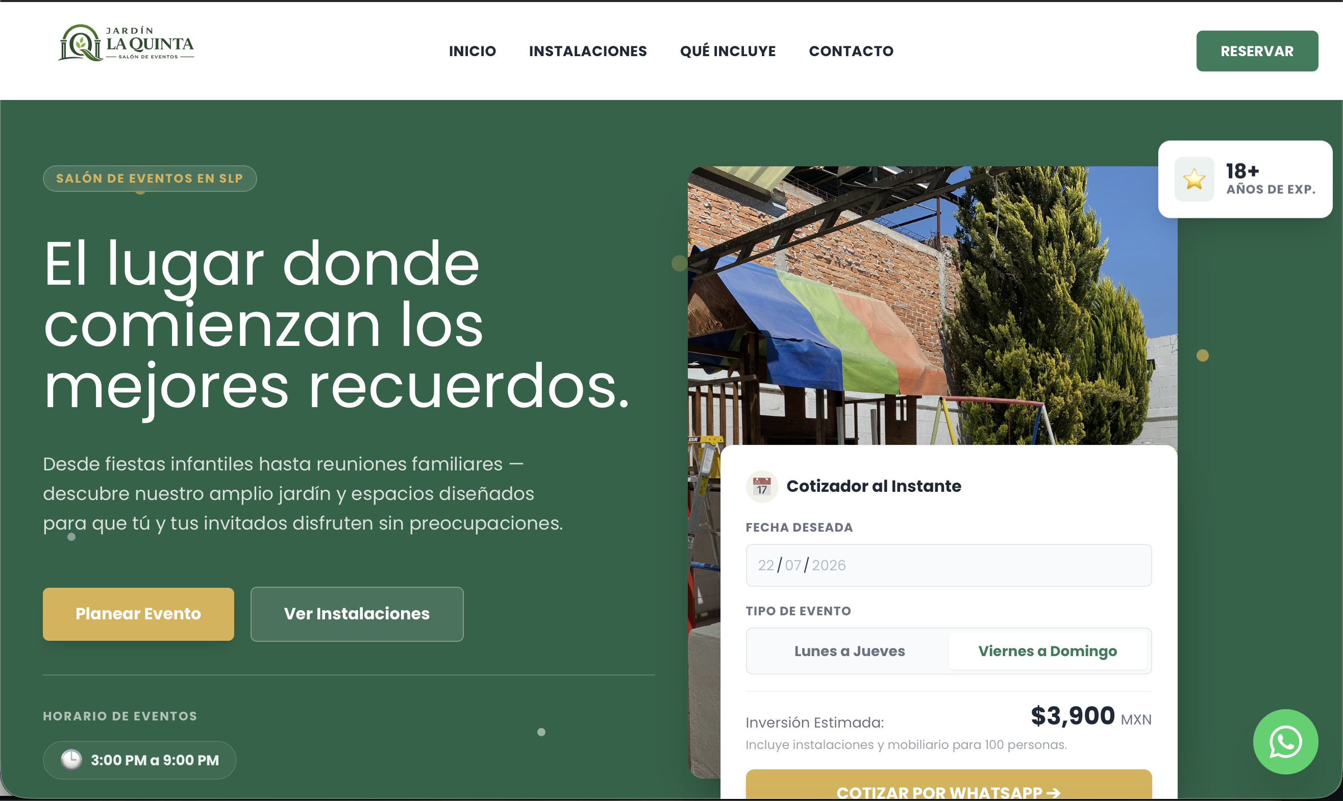 Jardín La Quinta Web
